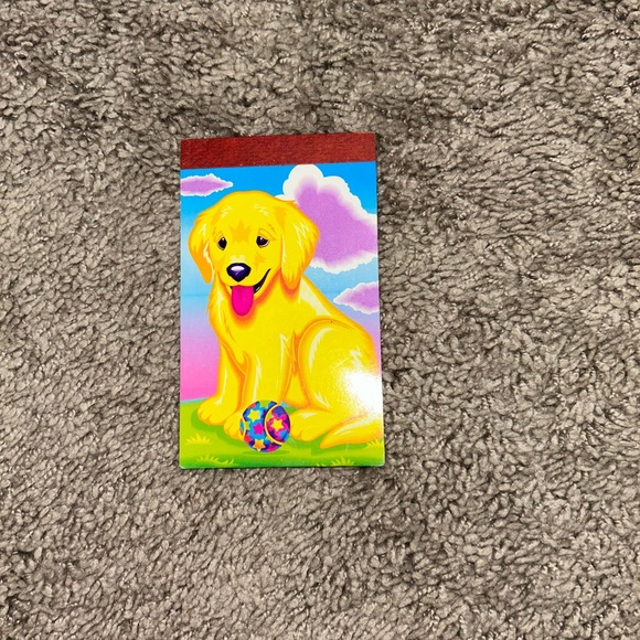 Lisa Frank Accessories - GUC Lisa Frank Casey Dog Small Notepad